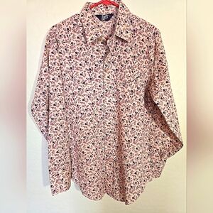 Levis Vintage Snap Pearl Button Floral Shirt Size L